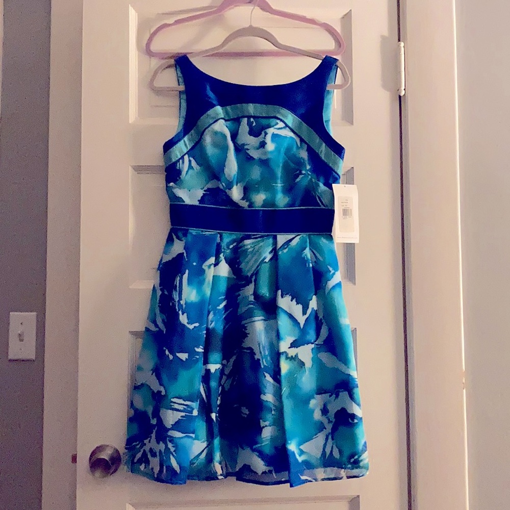 Theia Silk Cocktail Dress